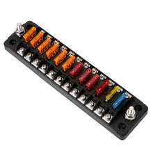 Load image into Gallery viewer, 12-Way Hyflex Protection Circuit Blade Fuses Car Fuse Box Holder Block