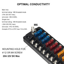 Load image into Gallery viewer, 12-way Fuse Box Fuse Block Holder Circuit ATO/ATC Fuse Block Damp-Proof Protection Cover Sticker