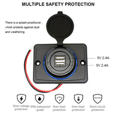 Load image into Gallery viewer, 12V Dual Port Bus Boat Marine Car Charger USB Socket