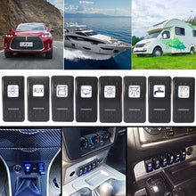 Load image into Gallery viewer, 12V Rocker swtich CAR DC Switch 20A On Off DPDT 3 PIN LED Light Bar Illuminated Laser carving pattern switch