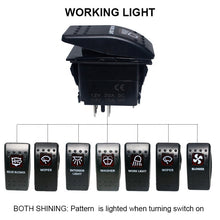 Load image into Gallery viewer, 12v 20 Amp Waterproof Red LED On/off Boat Marine SPST