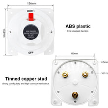 Load image into Gallery viewer, 12v DC Caravan Yacht Rv Marine 3 position rotary switchBattery Selector Switch