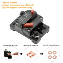 Load image into Gallery viewer, KUOYUH 120A 16F Series WATERPROOF Ignition Protected Circuit Breaker 48/32/24VDC