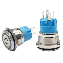 Load image into Gallery viewer, 22mmwaterproof automotive LED metal push button switch