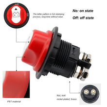 Load image into Gallery viewer, 32V Disconnecter Power Isolator 100A Cut Off Rally Switch Kit For Car Motorcycle Battery Switch