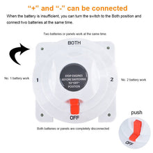 Load image into Gallery viewer, 32v DC Caravan Yacht Rv Marine 3 position rotary switchBattery Selector Switch