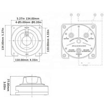 Load image into Gallery viewer, 3 position 175A high current automobile battery power-off switch yacht Battery switch