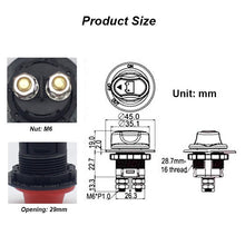 Load image into Gallery viewer, 50V 100A Battery Switch Waterproof Master Isolator Dual Battery Disconnect Switch for Boat