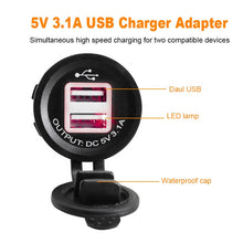 Load image into Gallery viewer, 5V QC3.1 Dual USB Car Charger Stick Car Charger Multiple Mobile Phone Car Charger