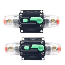 Load image into Gallery viewer, 80A 12V Power recovery circuit breaker for Truck Audio modification Stereo Amplifier