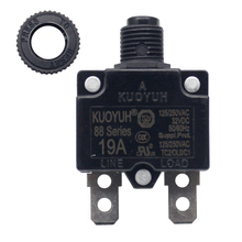 Load image into Gallery viewer, KUOYUH 19 Amp 88 Series Quick Connect Terminals Push-To-Reset Thermal Circuit Breaker