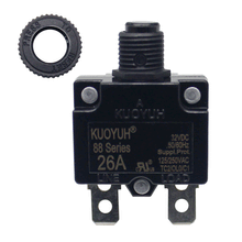 Load image into Gallery viewer, KUOYUH 26 Amp 88 Series Quick Connect Terminals Push-To-Reset Thermal Circuit Breaker