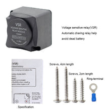 Load image into Gallery viewer, DC 12V Smart Automatic Auto Dual Battery Isolator vsr relay 125A for caravan marine RV boat