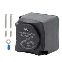 Load image into Gallery viewer, Dual Battery Isolator 12V 125A Voltage Sensitive Relay disconnect kill switch For Marine Car ATV UTV RV Boat