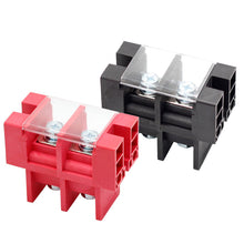 Load image into Gallery viewer, Feed Through Type Barrier Terminal Block For UPS Battery 2 Circuts Pitch 27mm Red 180A