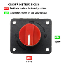 Load image into Gallery viewer, High quality 32V 100A rotary battery disconnect cut off auto battery isolator switch