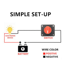 Load image into Gallery viewer, High quality 32V 100A rotary battery disconnect cut off auto battery isolator switch