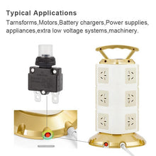 Load image into Gallery viewer, KUOYUH 18 Amp 88 Series Quick Connect Terminals Push-To-Reset Thermal Circuit Breaker