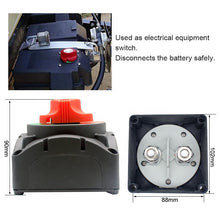 Load image into Gallery viewer, Marine 600A Heavy-duty battery switch Truck yacht 1-2-both-off 4 Position Automotive Cut off switch