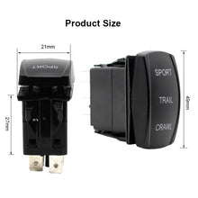 Load image into Gallery viewer, ON/Off/ON Blue LED Light 12V 24V 20A 7 Pin for Automotive Cars Vehicles Marine Boats Trucks Waterproof Toggle Rocker Switch