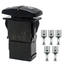 Load image into Gallery viewer, SPST 5P Rocker Switch 12v 20 Amp Waterproof On/off ON Boat Marine switch