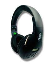 Load image into Gallery viewer, FM Radio Headphones Pull-Out Antenna for Great Reception, Walking, Jogging, Relaxing, School, Talk Radio - Powered by 2AA Batteries (Not Included) (Black)