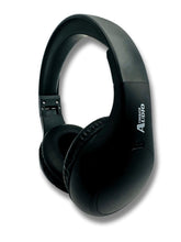 Load image into Gallery viewer, FM Radio Headphones Pull-Out Antenna for Great Reception, Walking, Jogging, Relaxing, School, Talk Radio - Powered by 2AA Batteries (Not Included) (Black)
