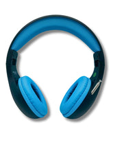 Load image into Gallery viewer, Portable Personal FM Radio Headphones Pull-Out Antenna for Great Reception, Walking, Jogging, Relaxing, School, Talk Radio - Powered by 2AA Batteries (Not Included) (Black & Blue)