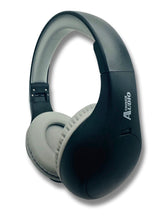 Load image into Gallery viewer, FM Radio Headphones Pull-Out Antenna for Great Reception, Walking, Jogging, Relaxing, School, Talk Radio - Powered by 2AA Batteries (Not Included) (Black & Gray)