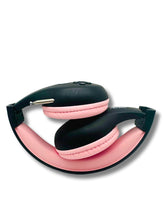 Load image into Gallery viewer, Portable Personal FM Radio Headphones Pull-Out Antenna for Great Reception, Walking, Jogging, Relaxing, School, Talk Radio - Powered by 2AA Batteries (Not Included) (Black & Pink)