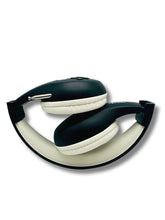 Load image into Gallery viewer, Portable Personal FM Radio Headphones Pull-Out Antenna for Great Reception, Walking, Jogging, Relaxing, School, Talk Radio - Powered by 2AA Batteries (Not Included) (Black & White)