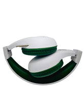 Load image into Gallery viewer, Portable Personal FM Radio Headphones Pull-Out Antenna for Great Reception, Walking, Jogging, Relaxing, School, Talk Radio - Powered by 2AA Batteries (Not Included) (White & Army Green)