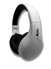 Load image into Gallery viewer, Portable Personal FM Radio Headphones Pull-Out Antenna for Great Reception, Walking, Jogging, Relaxing, School, Talk Radio - Powered by 2AA Batteries (Not Included) (White & Black)
