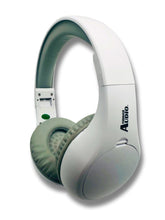 Load image into Gallery viewer, Portable Personal FM Radio Headphones Pull-Out Antenna for Great Reception, Walking, Jogging, Relaxing, School, Talk Radio - Powered by 2AA Batteries (Not Included) (White & Gray)