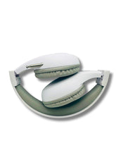 Load image into Gallery viewer, Portable Personal FM Radio Headphones Pull-Out Antenna for Great Reception, Walking, Jogging, Relaxing, School, Talk Radio - Powered by 2AA Batteries (Not Included) (White & Gray)