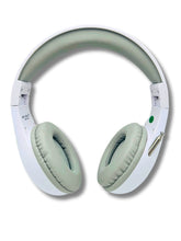 Load image into Gallery viewer, Portable Personal FM Radio Headphones Pull-Out Antenna for Great Reception, Walking, Jogging, Relaxing, School, Talk Radio - Powered by 2AA Batteries (Not Included) (White & Gray)
