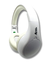 Load image into Gallery viewer, Portable Personal FM Radio Headphones Pull-Out Antenna for Great Reception, Walking, Jogging, Relaxing, School, Talk Radio - Powered by 2AA Batteries (Not Included) (White)