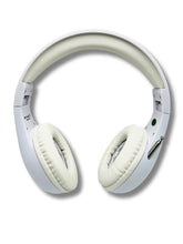 Load image into Gallery viewer, Portable Personal FM Radio Headphones Pull-Out Antenna for Great Reception, Walking, Jogging, Relaxing, School, Talk Radio - Powered by 2AA Batteries (Not Included) (White)