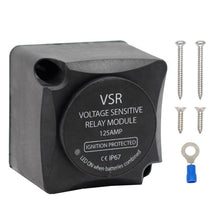 Load image into Gallery viewer, Voltage Sensitive Relay Smart Battery Isolator 12V 125A Dual Sense Caravan Solar