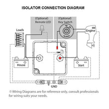 Load image into Gallery viewer, Voltage Sensitive Relay Smart Battery Isolator 12V 125A Dual Sense Caravan Solar