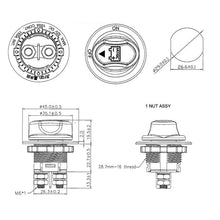Load image into Gallery viewer, 100A Battery Isolator Switch Disconnect Power Cut Off Kill For Car Boat RV Truck
