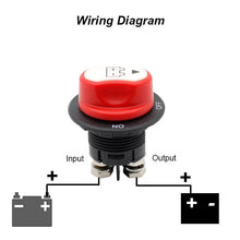 Load image into Gallery viewer, 100A Battery Isolator Switch Disconnect Power Cut Off Kill For Car Boat RV Truck
