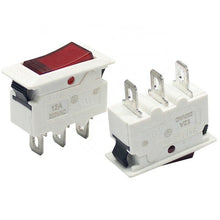 Load image into Gallery viewer, 12A Thermal Overload Protector Reset Push Rocker Switch Circuit Breaker 94N-12A
