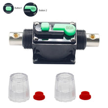 Load image into Gallery viewer, 12V-36V DC 20A 30A 40A 50A 60A Car Truck Audio modification Stereo Amplifier Circuit Breaker Automatic Reset Fuse Holder Switch
