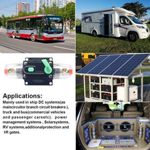 Load image into Gallery viewer, 12V-36V DC 20A 30A 40A 50A 60A Car Truck Audio modification Stereo Amplifier Circuit Breaker Automatic Reset Fuse Holder Switch
