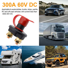 Load image into Gallery viewer, 12V Battery Kill Switch Isolator Cut OFF Power for Marine Car Boat RV On Off Battery Master Switch
