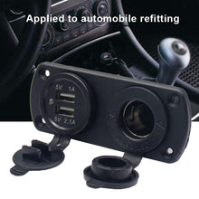Load image into Gallery viewer, 12V Car Cigarette Lighter Dual USB Car Charger Adapter Charger Digital Display Voltmeter For Car Boat RVs
