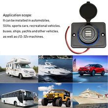 Load image into Gallery viewer, 12V Dual Port Bus Boat Marine Car Charger USB Socket
