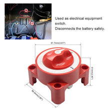 Load image into Gallery viewer, 12V Waterproof Marine Boat Car RV ATV Battery Selector Switch Battery Master Switch
