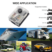 Load image into Gallery viewer, 12V/24V W/Negative Bus Waterproof Cover Label Sticker Auto Car RV Marine Boat and Yacht 6 Circuit Blade Fuse Box Holder
